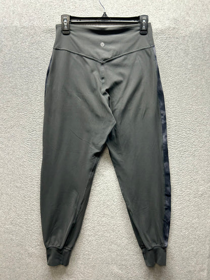 Lululemon Align Jogger Track Stripe Size 8 Graphite Grey / Diamond Dye Pitch Grey Graphite Grey