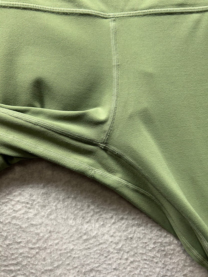 Lululemon Align High-Rise Crop 23" Size 8 Green Twill