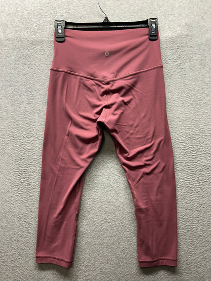 Lululemon Align Crop 21" Size 6 So Merlot