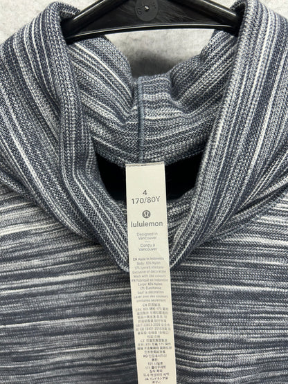 Lululemon Melodic Movement Long Sleeve Size 4 Mini Space Dye Herringbone