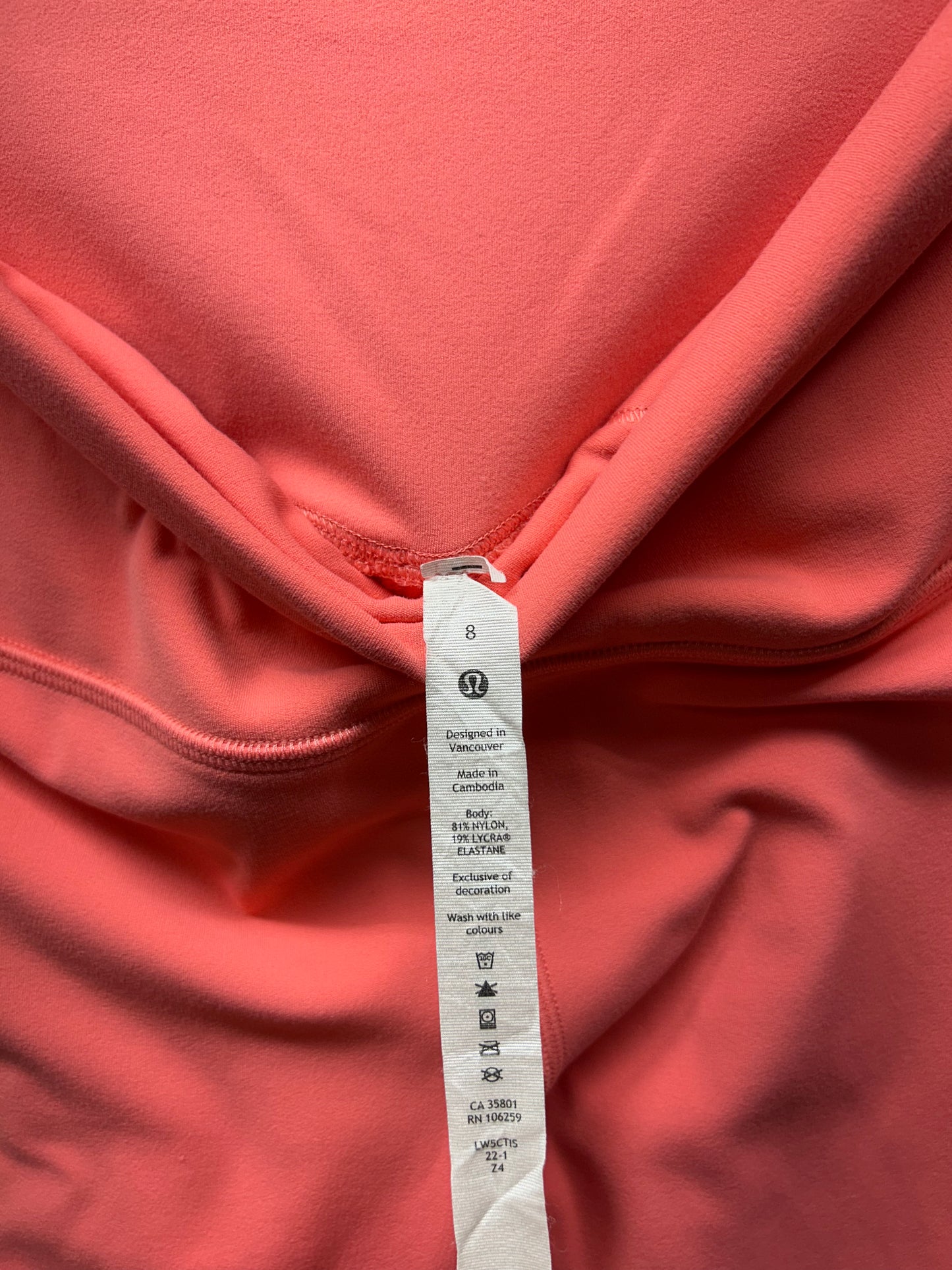 Lululemon Align High-Rise Pant 28" Size 8 Raspberry Cream