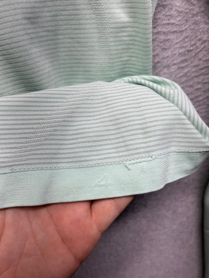 Lululemon Swiftly Tech Long-Sleeve Shirt 2.0 Race Length Size 4 Kohlrabi Green