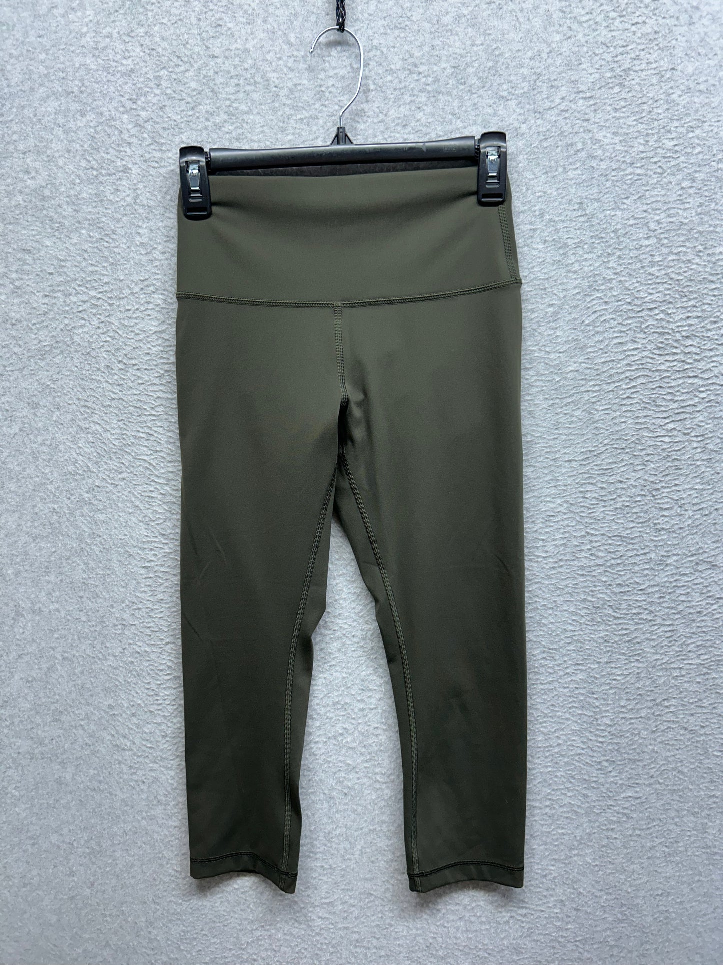 Lululemon Wunder Under Crop Luxtreme 21" Size 6 Dark Olive