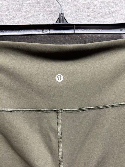 Lululemon Wunder Under Crop Luxtreme 21" Size 6 Dark Olive