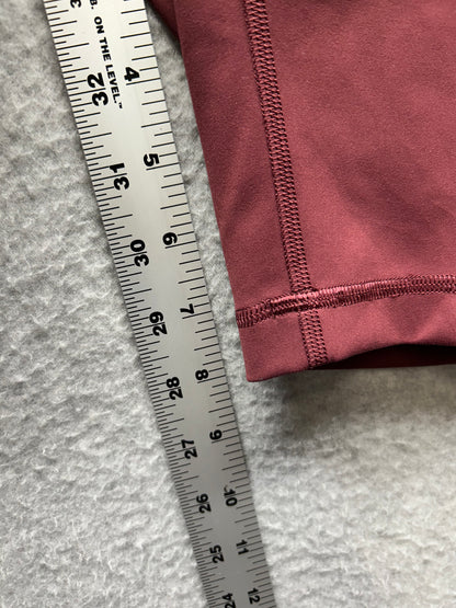 Lululemon Wunder Train Contour Fit High-Rise Short 8" Size 14 Red Merlot