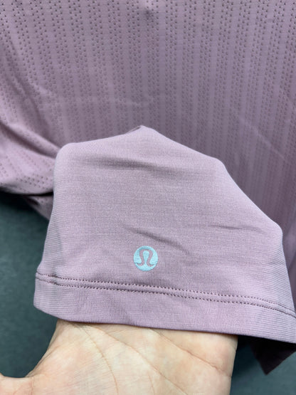 Lululemon Train to Be Short Sleeve Size Small (6) Pink Taupe