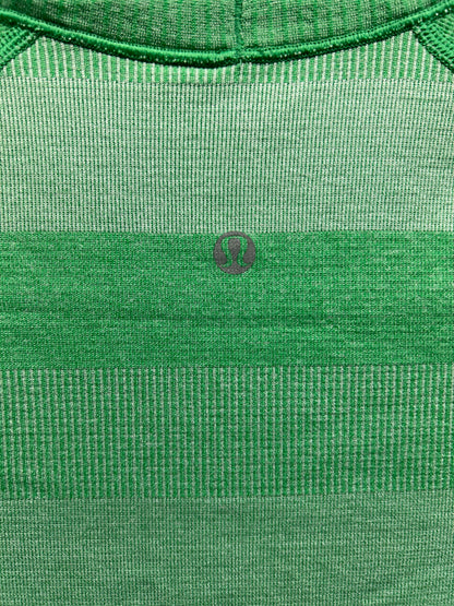 Lululemon Run: Swiftly Tech Short Sleeve Size 6 Heathered Green Bean