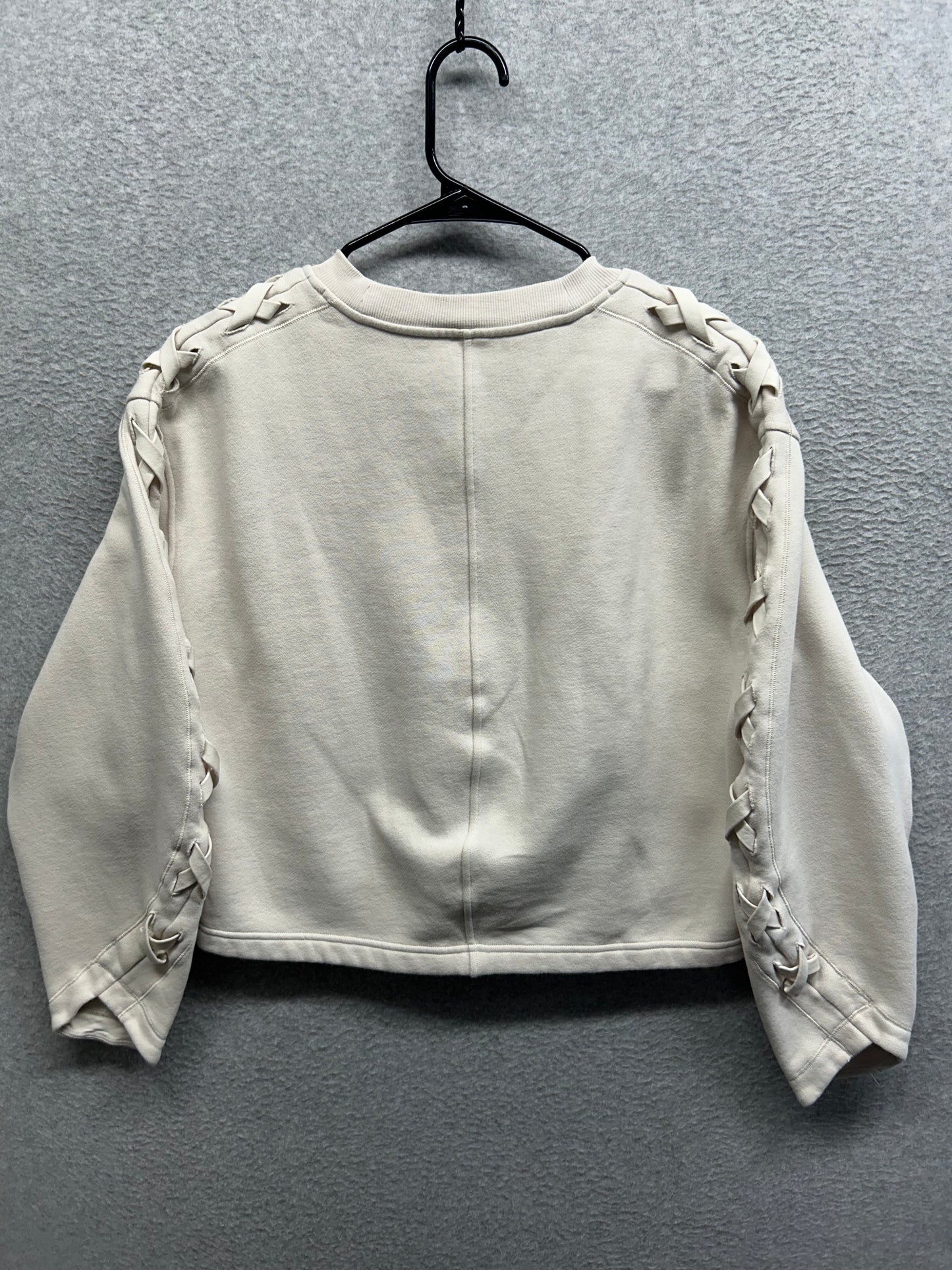 Lululemon Braided Sleeve Pullover Size 6 White Opal