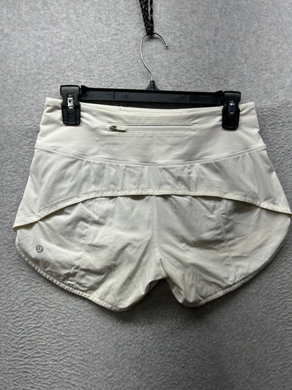 Lululemon Speed Up Short Long 4" Size 4 Updated Fit White