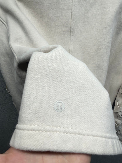 Lululemon Braided Sleeve Pullover Size 6 White Opal