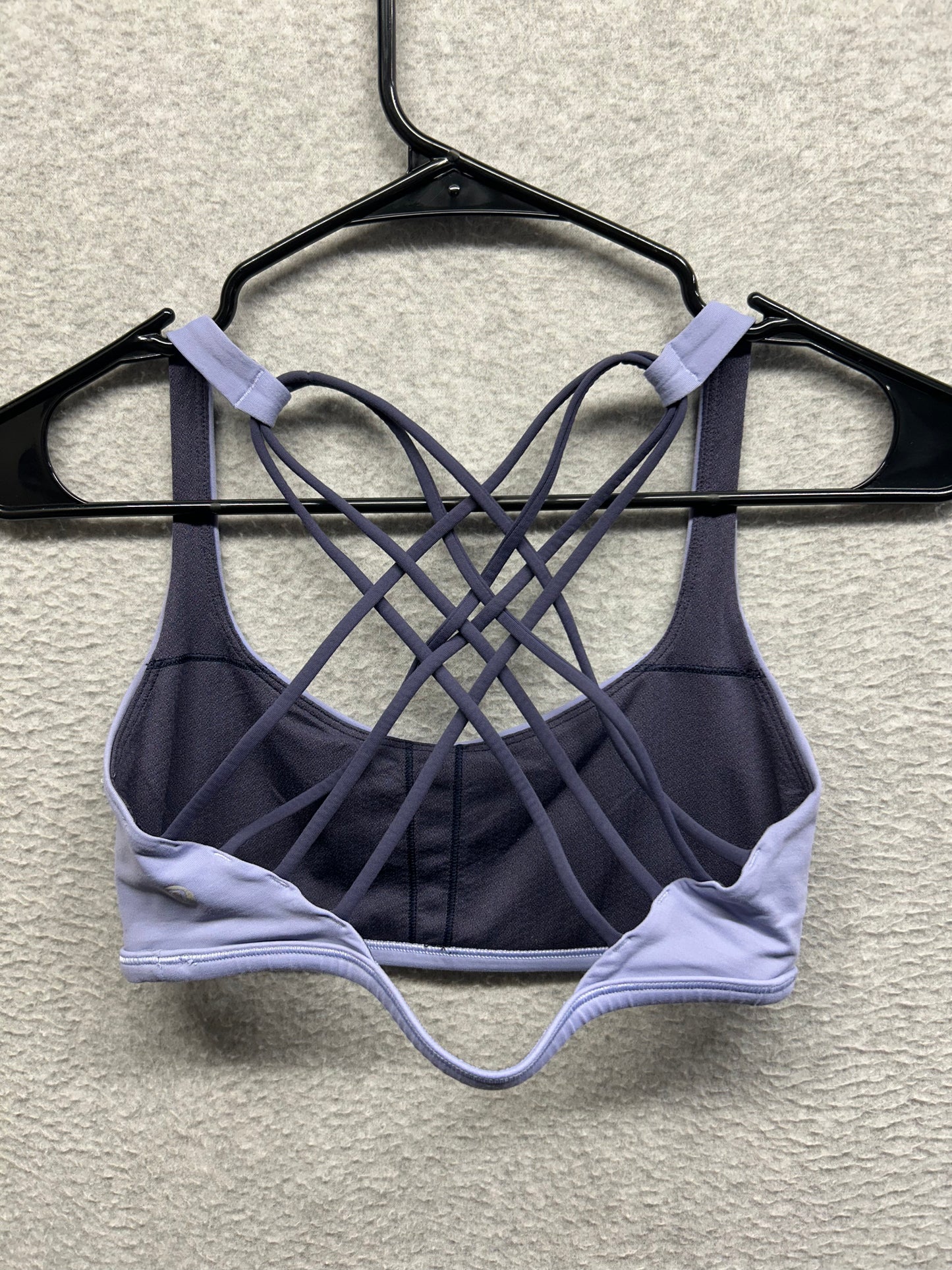 Lululemon Free To Be Bra Wild Size 6 Iron Purple | Cadet Blue