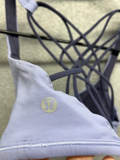 Lululemon Free To Be Bra Wild Size 6 Iron Purple | Cadet Blue