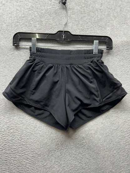 Lululemon Hotty Hot Low-Rise Lined Short 2.5" Size 2 Black
