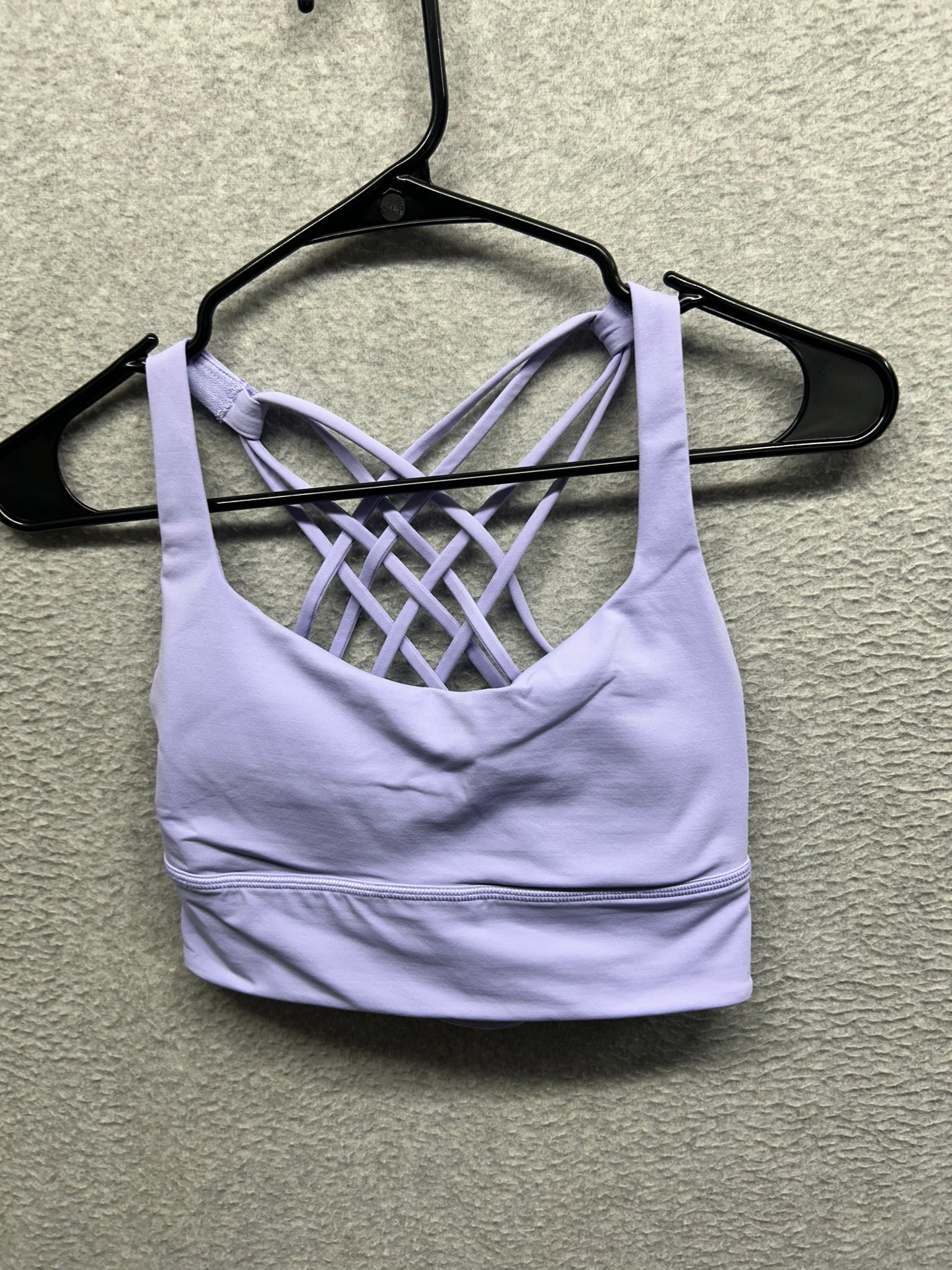 Lululemon Free to Be Longline Bra Wild Size 6 Lilac Smoke