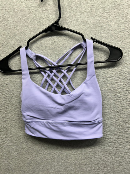 Lululemon Free to Be Longline Bra Wild Size 6 Lilac Smoke