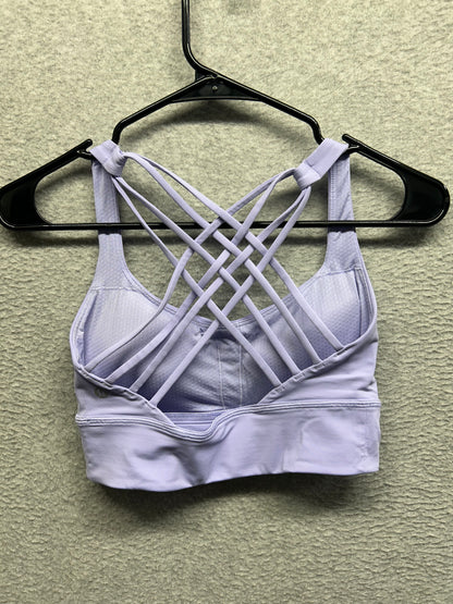Lululemon Free to Be Longline Bra Wild Size 6 Lilac Smoke