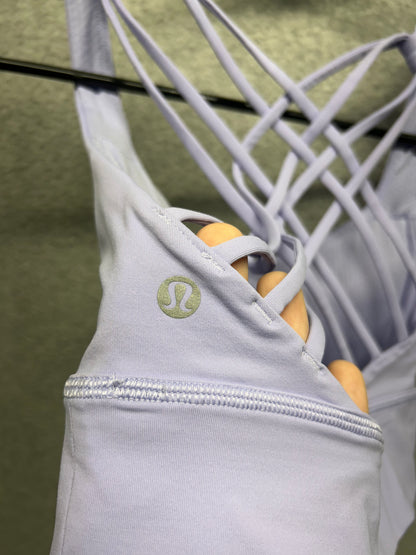 Lululemon Free to Be Longline Bra Wild Size 6 Lilac Smoke