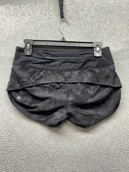 Lululemon Speed Up Short 2.5" Size 4 Incognito Camo Multi Grey / Black
