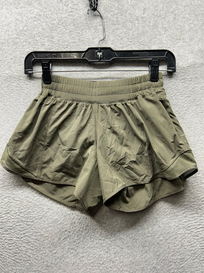 Lululemon Hotty Hot Short II Long 4" Size 4 Sage