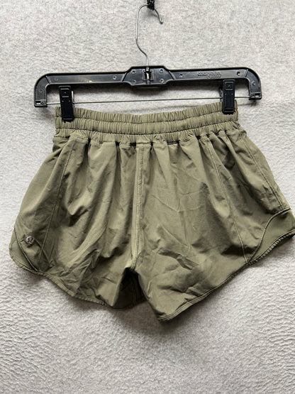 Lululemon Hotty Hot Short II Long 4" Size 4 Sage