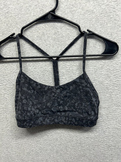 Lululemon Flow Y Bra Nulu Size 6 Wild Thing Camo Deep Coal Multi