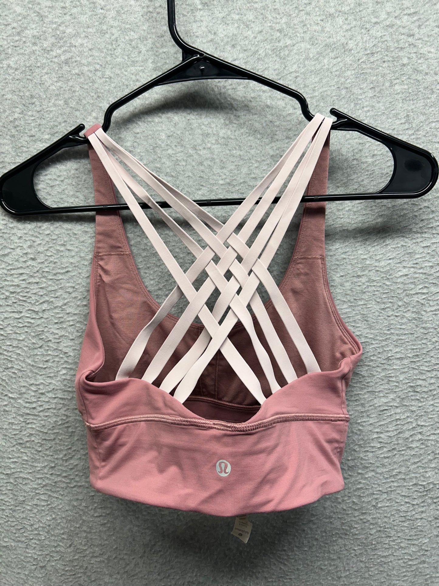Lululemon Free To Be Moved Bra Size 6 Quicksand | Porcelain Pink