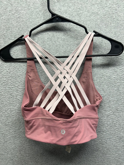 Lululemon Free To Be Moved Bra Size 6 Quicksand | Porcelain Pink
