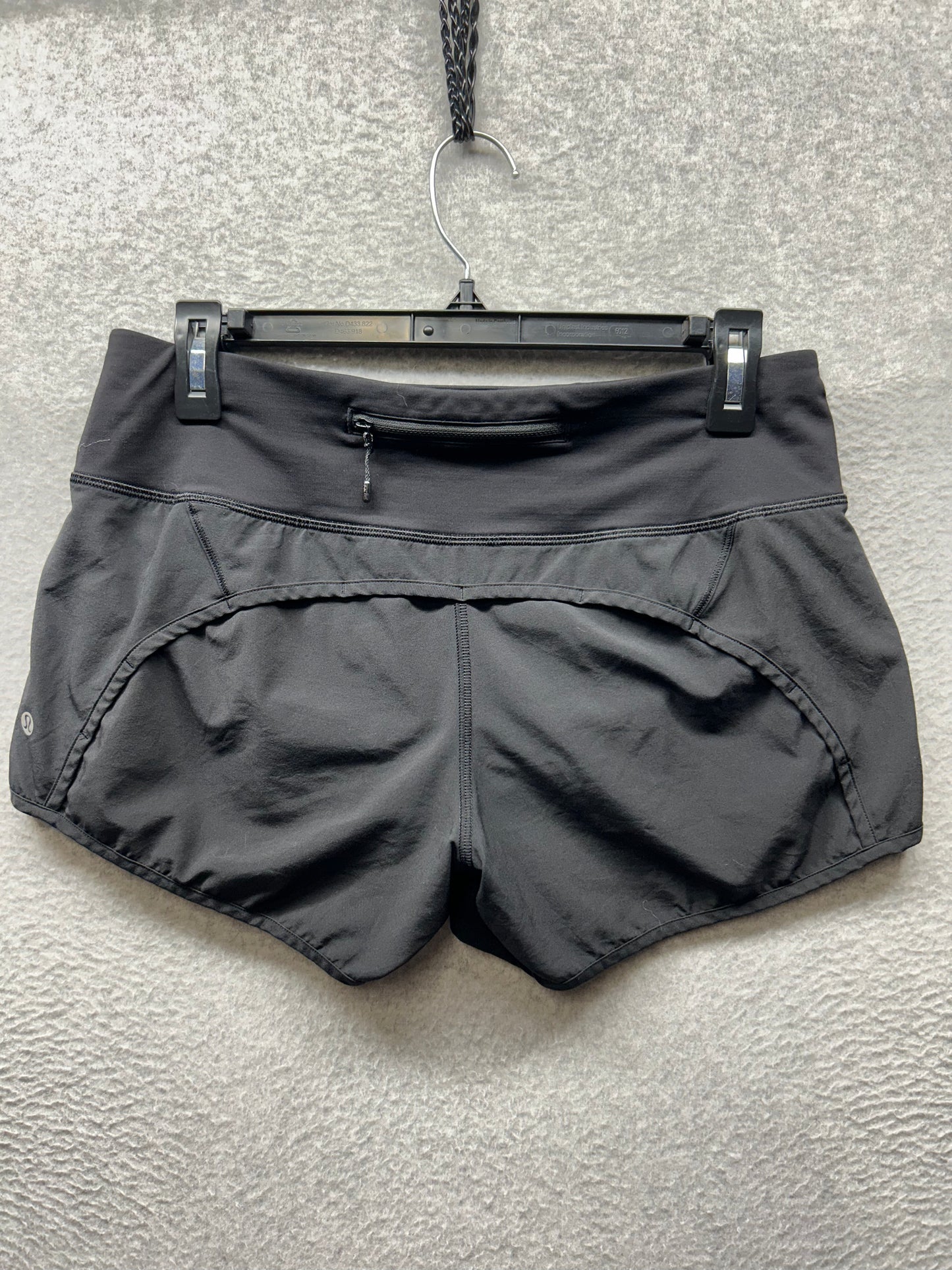 Lululemon Run Times Short Stretch 4" Size 6 Black