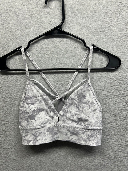 Lululemon Expand Your Limits Bra Size 6 Washed Marble Alpine White Silverscreen