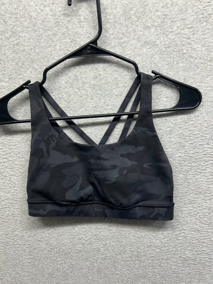 Lululemon Energy Bra Size 6 Incognito Camo Multi Grey