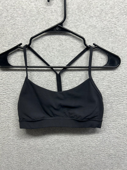 Lululemon Flow Y Bra Nulu Size 6 (Square) Black