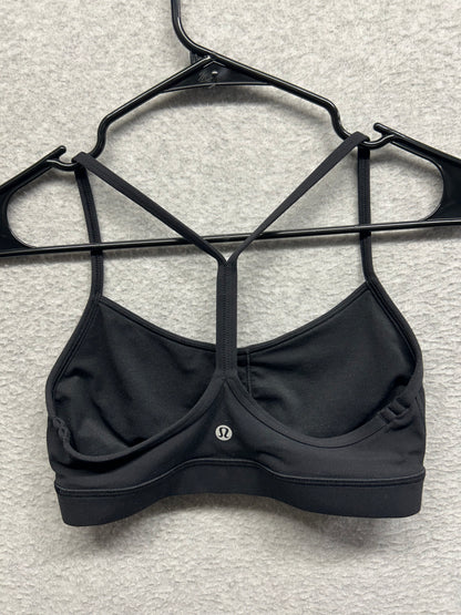Lululemon Flow Y Bra Nulu Size 6 (Square) Black