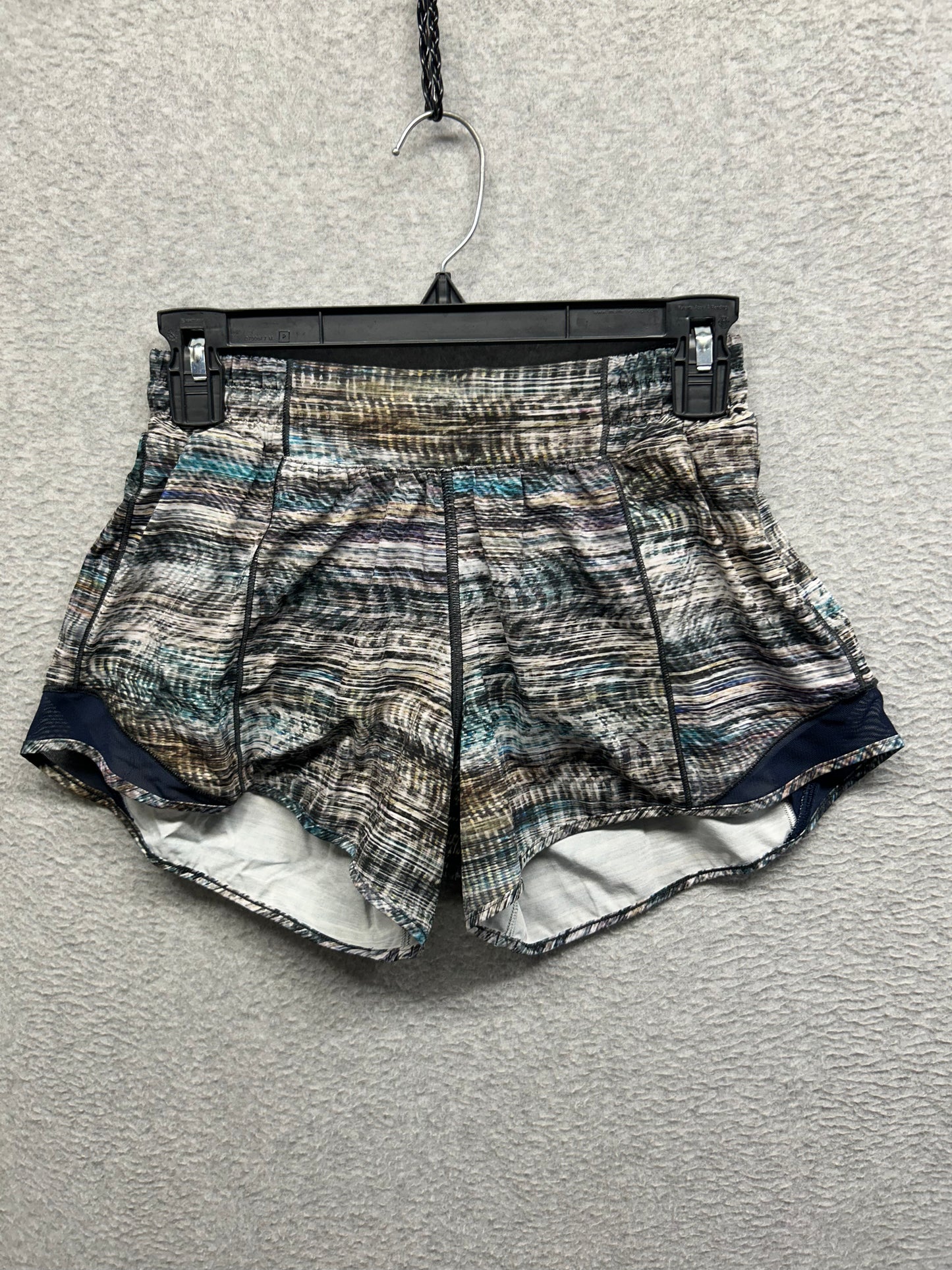 Lululemon Hotty Hot Short 4" Size 6 Digital Oasis Grey Multi