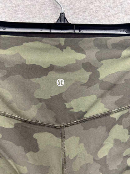 Lululemon Align Crop 21" Size 8 Heritage 365 Camo Green Twill Multi