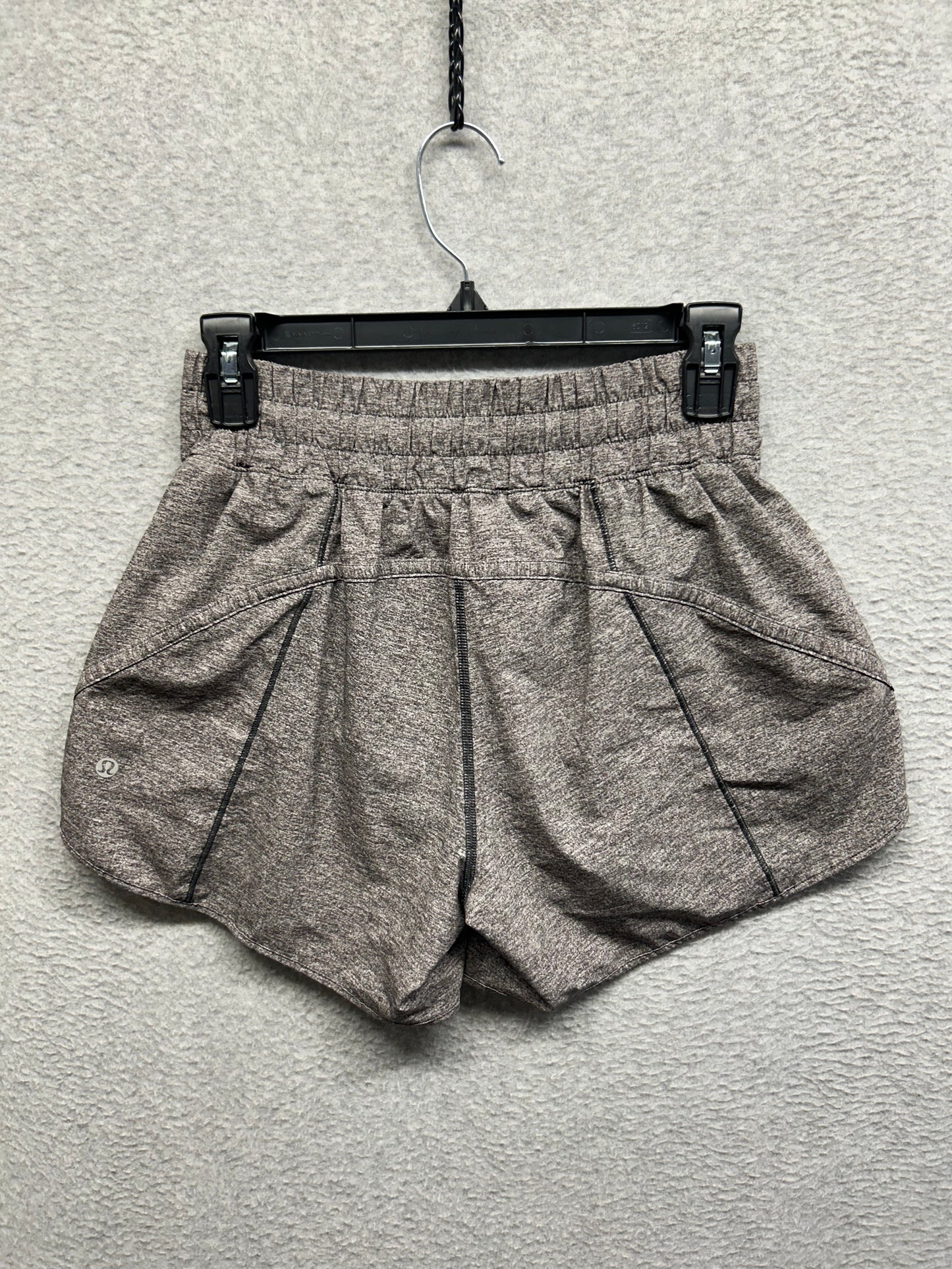 Lululemon Track That Short 5" Size 6 Heather Lux Multi Black