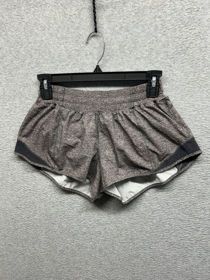 Lululemon Hotty Hot Short II 2.5" Size 6 Heather Lux Multi Black