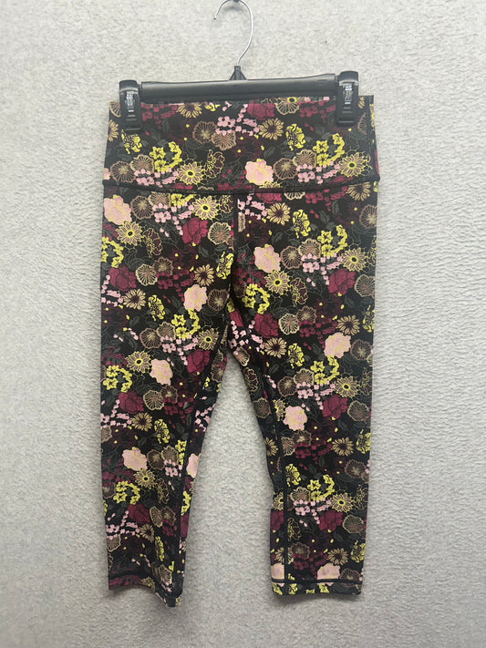 Lululemon Wunder Under Crop Hi-Rise 21" Size 8 Fluorolace Multi