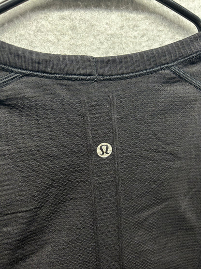 Lululemon Swiftly Tech Short Sleeve Crew Size 12 White / Black Gradient