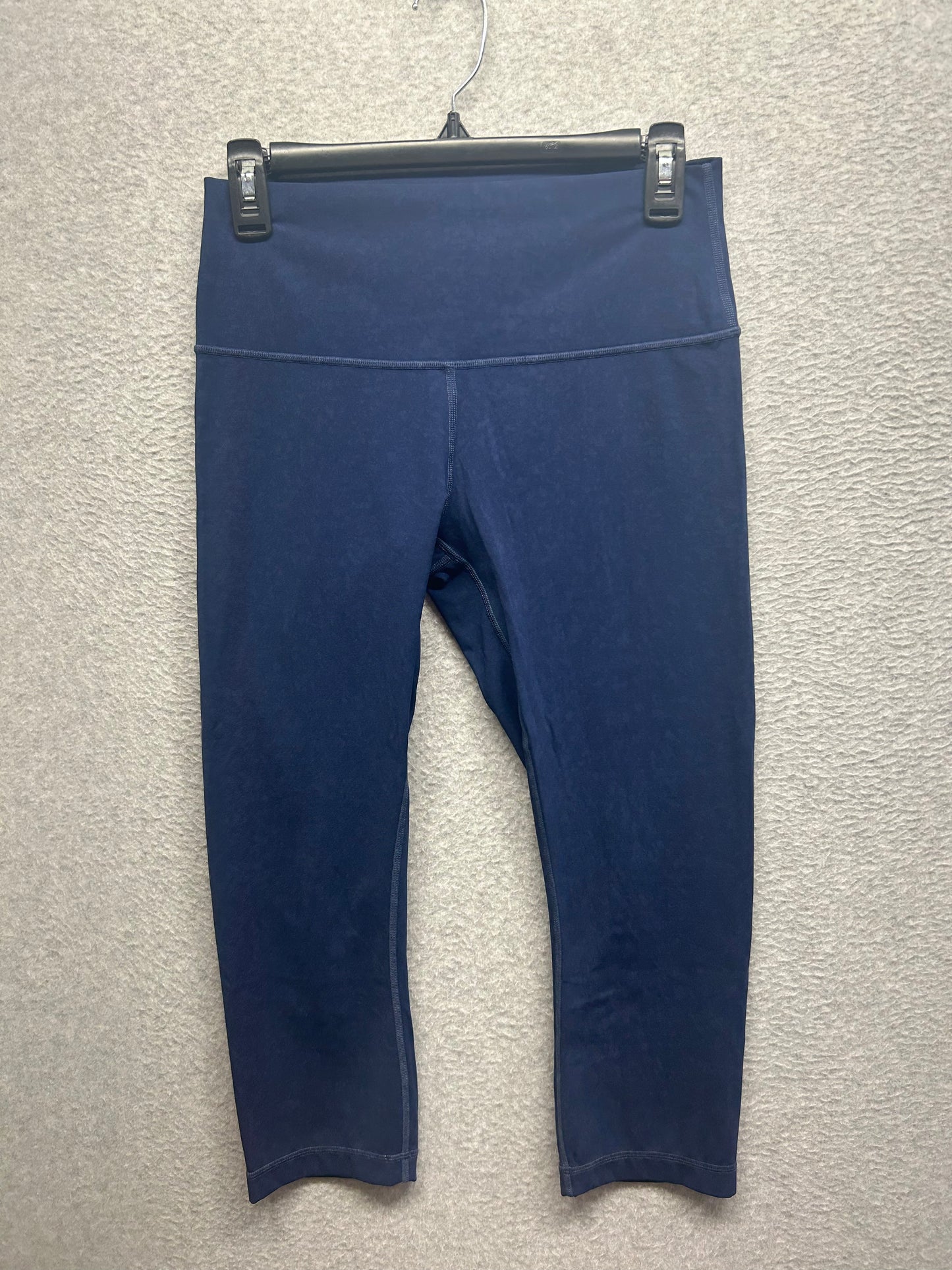 Lululemon Wunder Under Crop High-Rise Spray 21" Size 8 Indigo Spray Mineral Blue