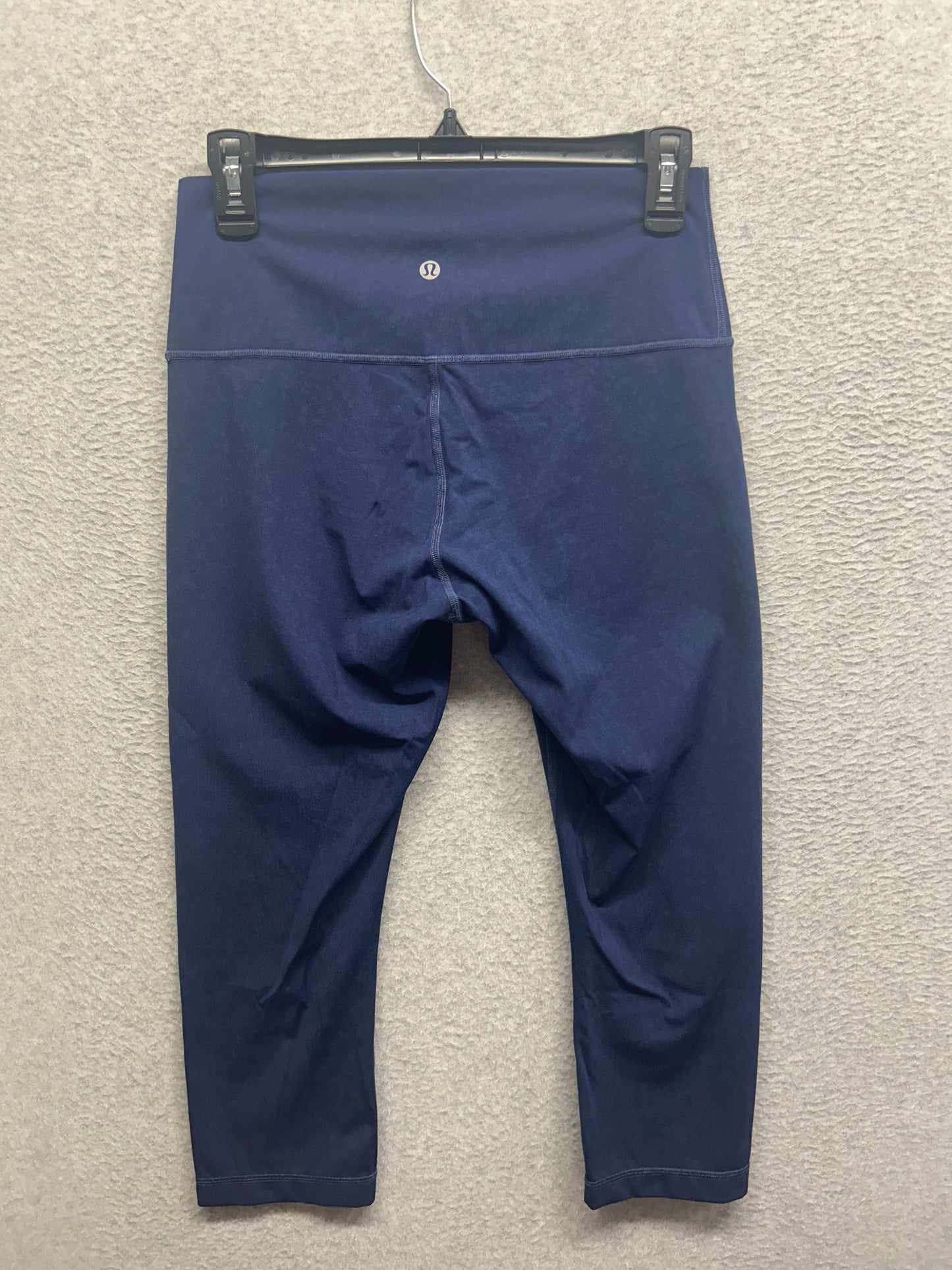 Lululemon Wunder Under Crop High-Rise Spray 21" Size 8 Indigo Spray Mineral Blue