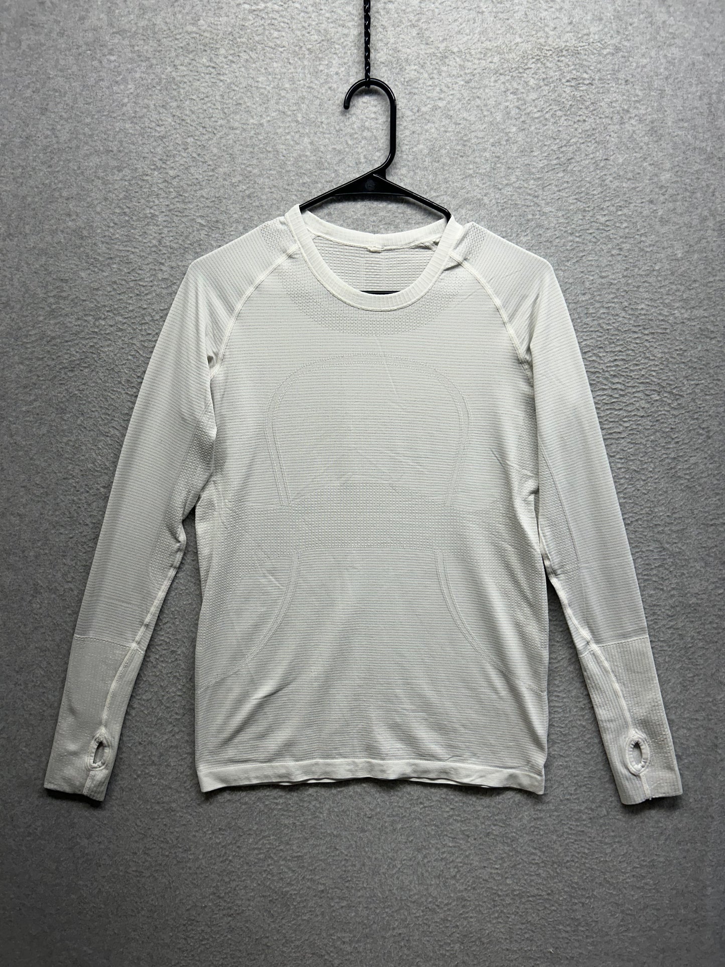 Lululemon Swiftly Tech Long Sleeve Crew Size 10 Heathered White