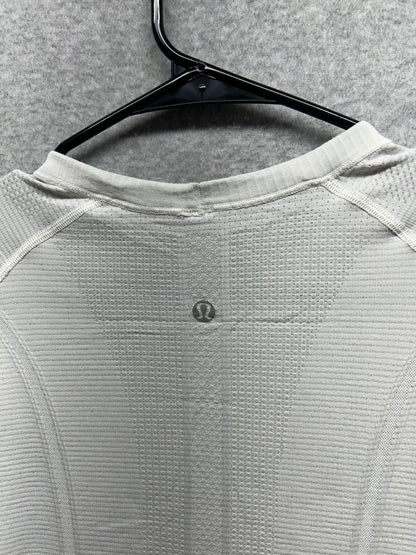 Lululemon Swiftly Tech Long Sleeve Crew Size 10 Heathered White