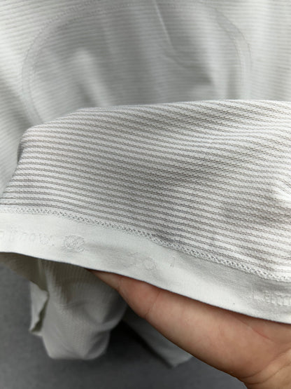 Lululemon Swiftly Tech Long Sleeve Crew Size 10 Heathered White