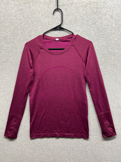 Lululemon Swiftly Tech Long Sleeve Crew Size 6 Heathered Dashing Purple