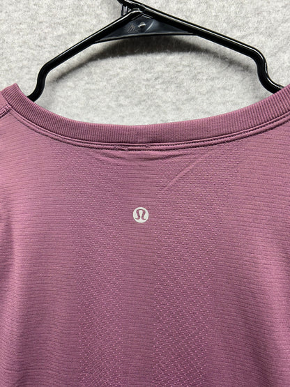 Lululemon Swiftly Tech Relaxed Long Sleeve Crew Size 4 Heathered Pale Plum