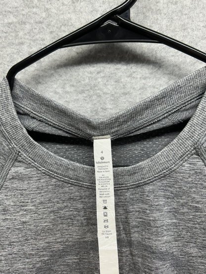 Lululemon Swiftly Tech Long Sleeve Crew Size 4 Heathered Slate