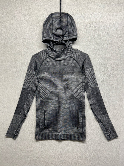 Lululemon Rest Less Hoodie Size 6 Heathered Black