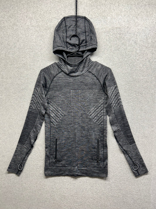 Lululemon Rest Less Hoodie Size 6 Heathered Black