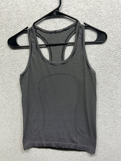 Lululemon Swiftly Tech Racerback Size 6 Black | White Stripe
