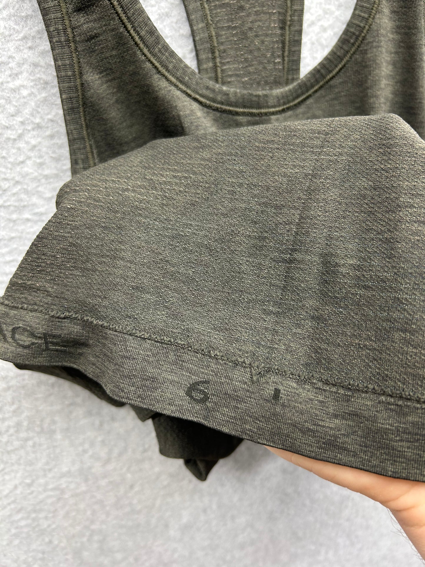 Lululemon Swiftly Tech Racerback Size 6 Brave Olive